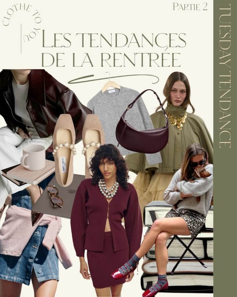 Les tendances de rentrée 2024/2025 Clothe to you